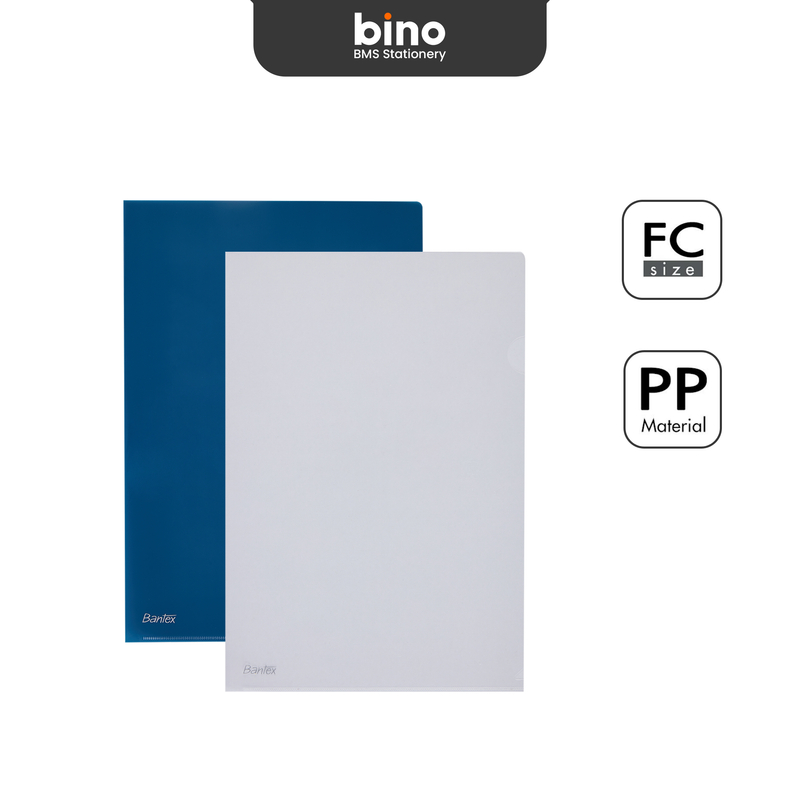 

[BMS Bekasi] Bantex Map L Folio Transparan Bening / Clear Sleeve Bahan PP Isi 12 Pcs BF3104