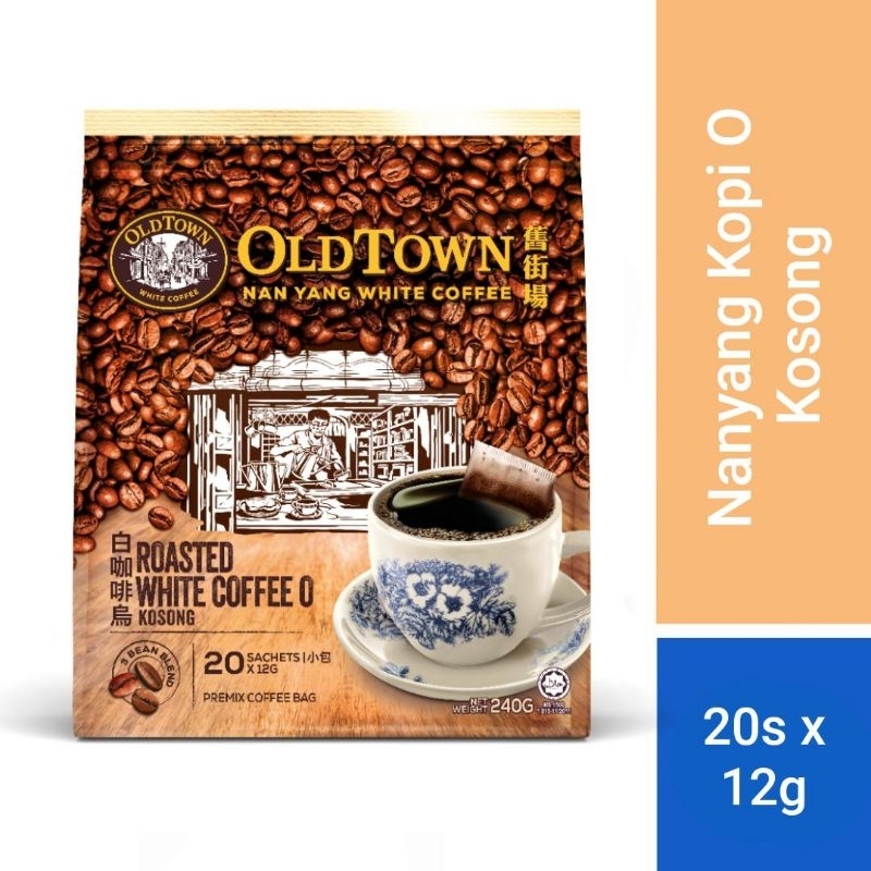 

OLDTOWN Nan Yang Roasted White Coffee O Kosong Malaysia (12g x 20 sachet)