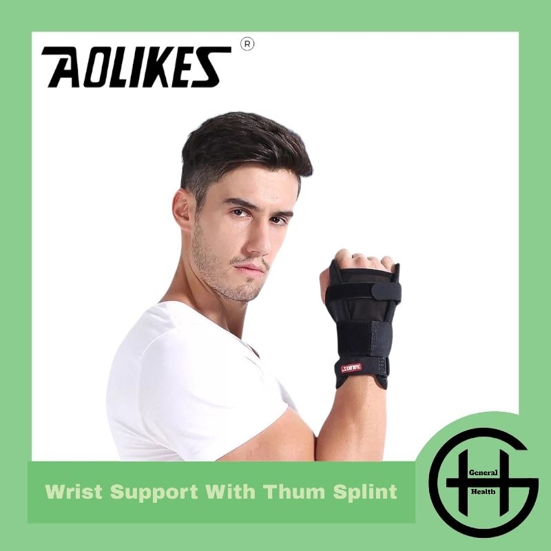 Wrist Brace Carpal Tunnel Syndrome Aolikes Deker Cidera Tangan