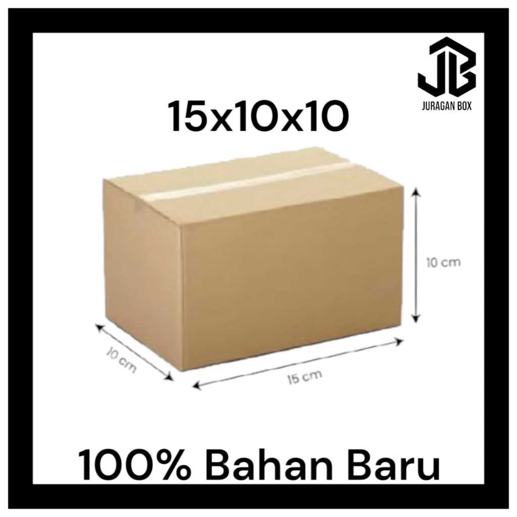 

JB Kardus Packing Ukuran 15X10X10 Kuat dan Tebal | Box Karton Corrugated B Flute | Packing Online