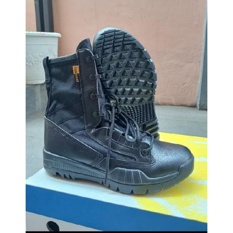 Sepatu PDL CQB Swat Balck / Sepatu CQB Hitam