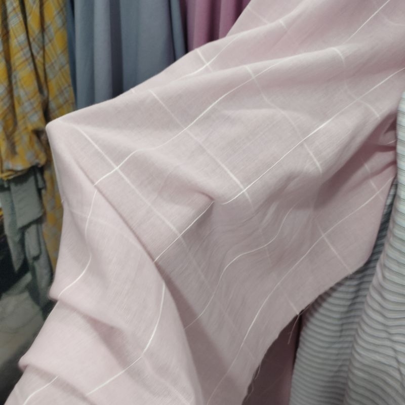 Kain flanel motif kotak - bahan katun flanel premium - kain cotton flanel tr