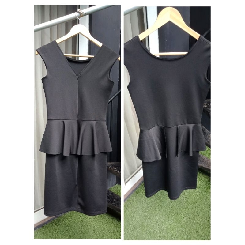 mini dress peplum dress prom night black dress