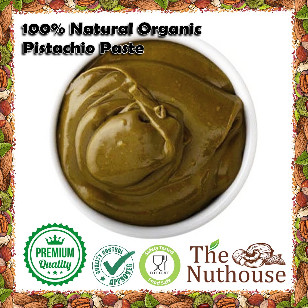 

100% Natural Pure Pistachio Paste with no Added Preservatives / Spreadable Cream / Pasta Pistachio Murni Alami tanpa Bahan Pengawet Tambahan [Packing 100gr / 250gr / 500gr / 1kg]