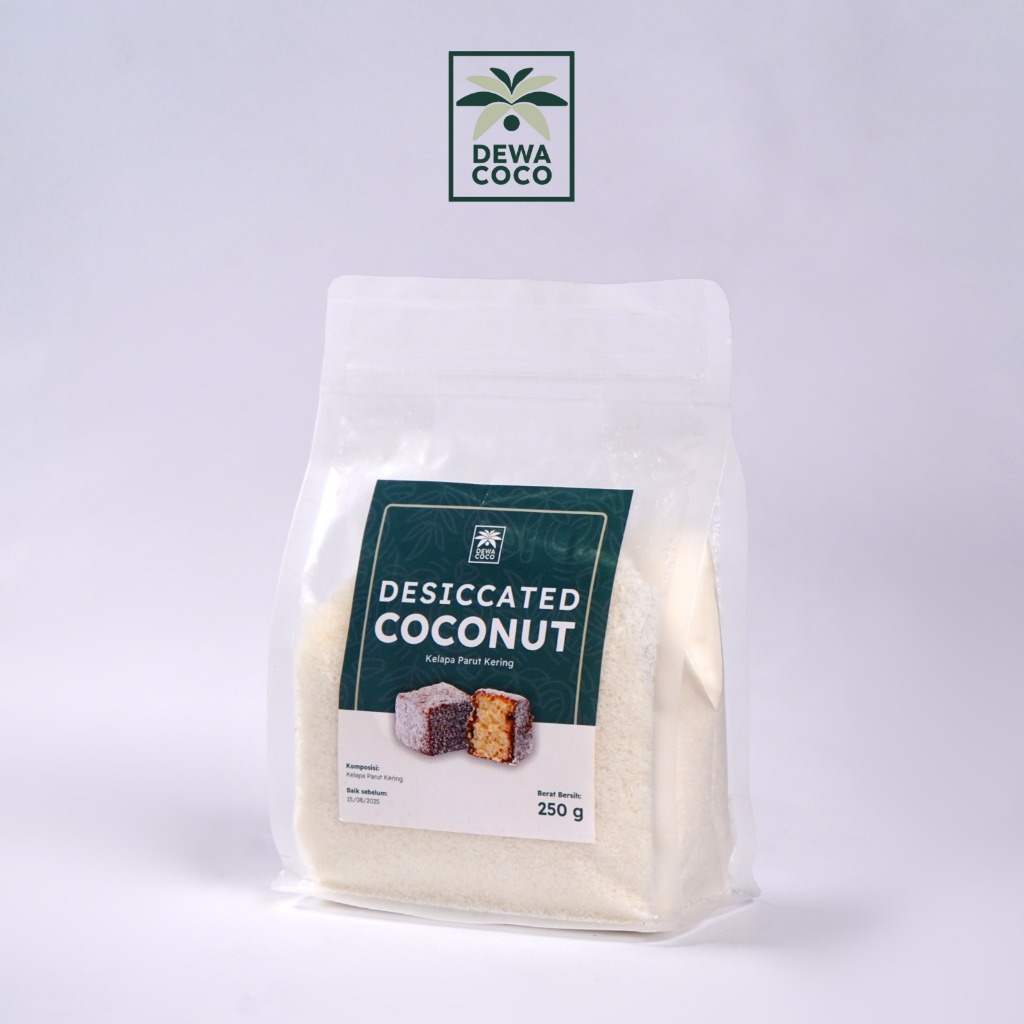 

Desiccated Coconut Kelapa Parut Kering Dewacoco Store 250 Gram