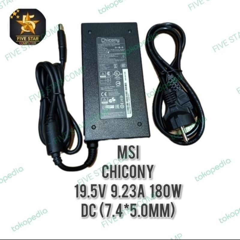 Adaptor Charger Laptop MSI Gaming ALPHA 15 A3DD A3DC A3DDK 19.5V 9.23A 180W