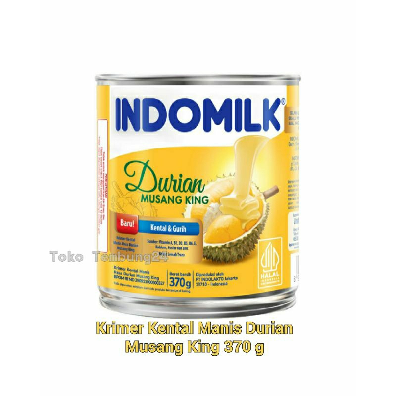 

[Terbaru]Indomilk Krimer Kental Manis Durian Musang King 370g