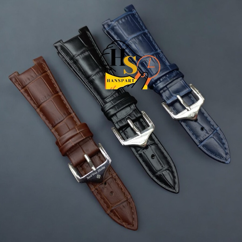 Strap Tali jam tangan Patek Philippe Cubitus Nautilus 5712G 5980R 5711 tali kulit jam Patek philippe