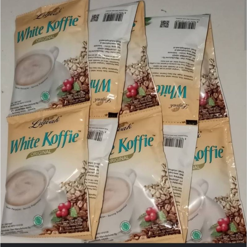 

White Koffie Kopi Luwak Kemasan Sachet Renteng isi 10 pcs