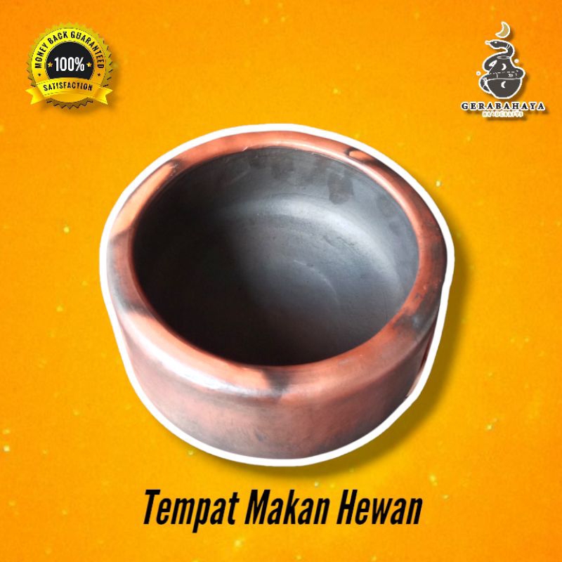 WADAH PAKAN KELINCI GERABAH TANAH LIAT