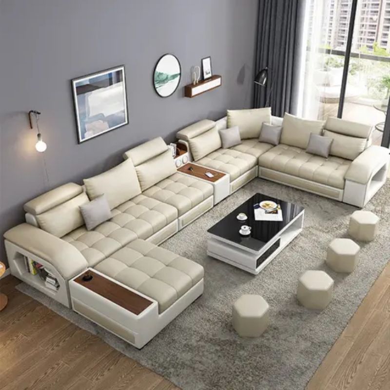 sofa ruang tamu minimalis / sofa letter u fullset / sofa minimalis