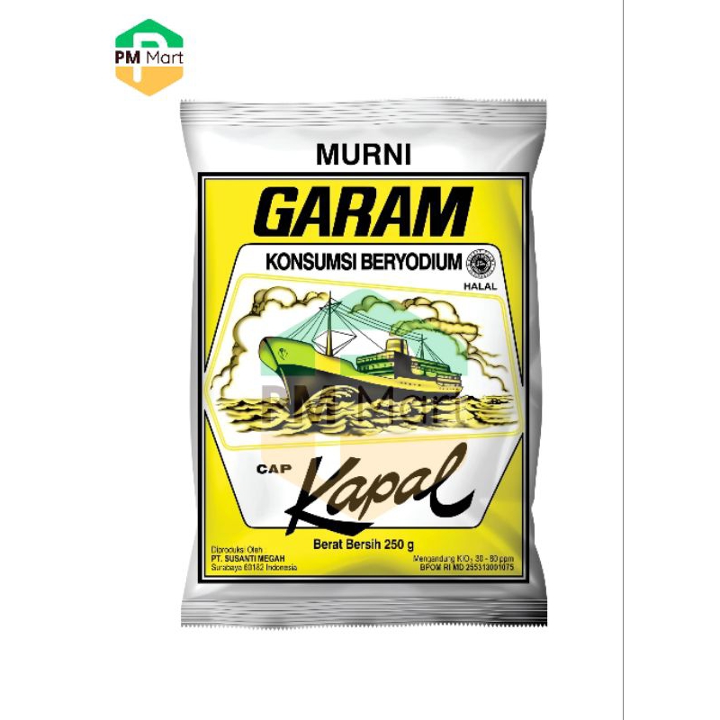 

Garam Murni Merk Cap Kapal 250 G