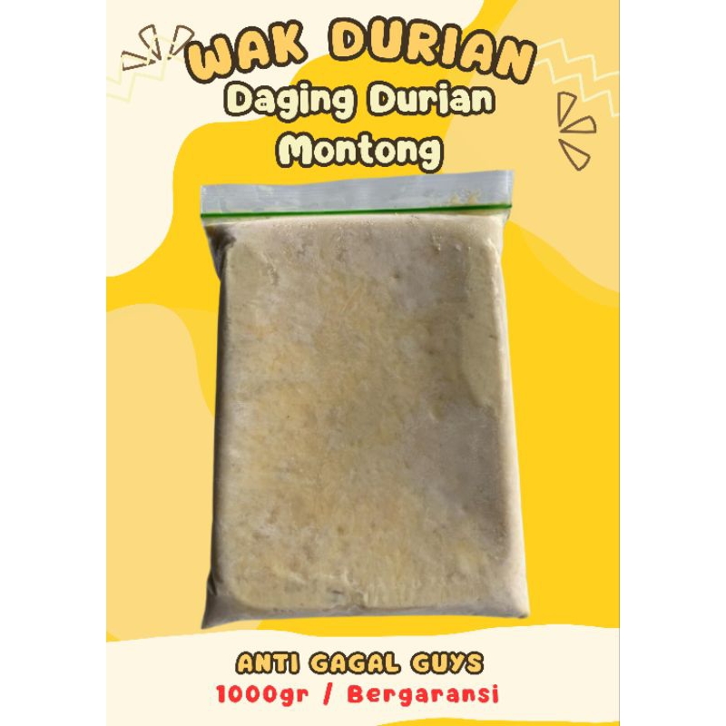

(TERMURAH) 5.5 PROMO Daging Durian Montong Grade PREMIUM