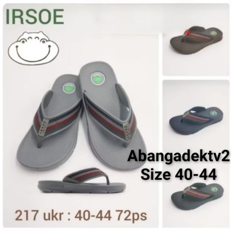 sandal jepit pria bahan ringan irsoe 217 size 40-44