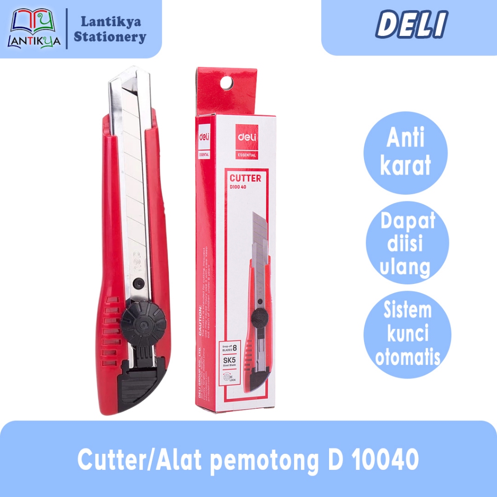 

Deli | Cutter Besar pisau baja SK5 D 10040