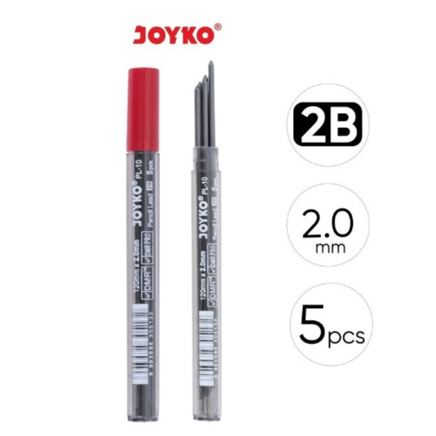 

( DAPAT 1 TABUNG ) ISI PENSIL MEKANIK JOYKO PL-10 2 mm / Pencil Lead Refill Pensil Mekanik Joyko 2B PL-10 2mm