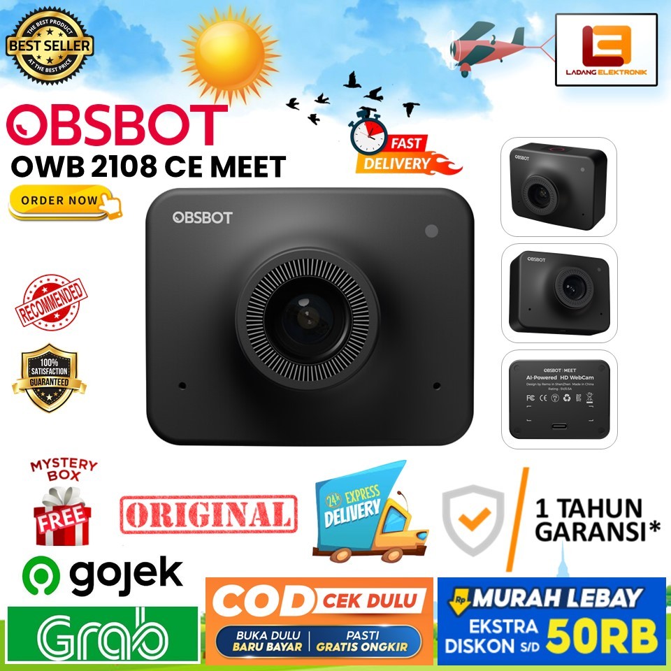 OBSBOT OWB 2108 CE MEET BLACK / OBSBOT Meet HD Webcam