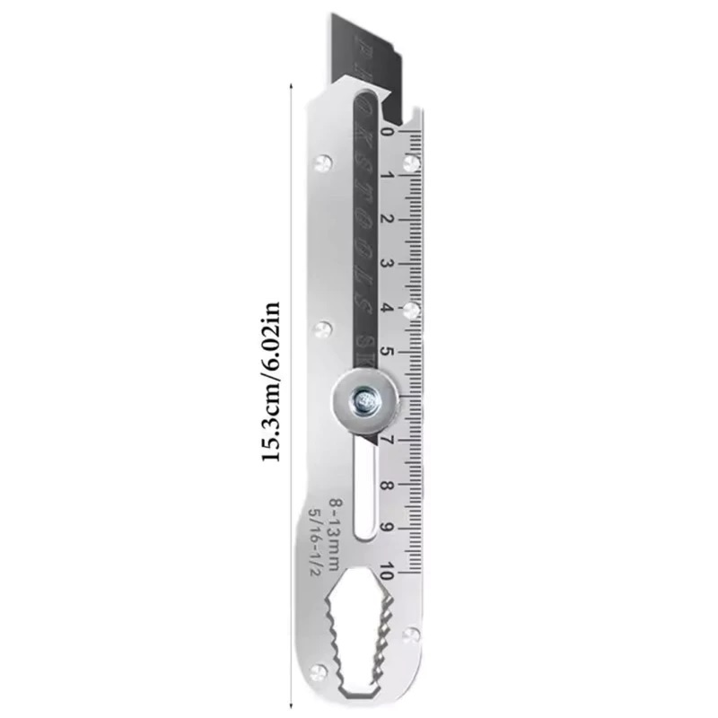 

Cutter Pisau Tajam Besar Kater Baja Stainless Anti Karat Silet Bahan Kuat Tebal Bagus Multifungsi 9 in 1
