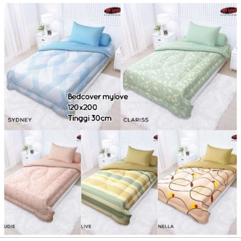 MY LOVE - Bedcover set all new my love single 120x200