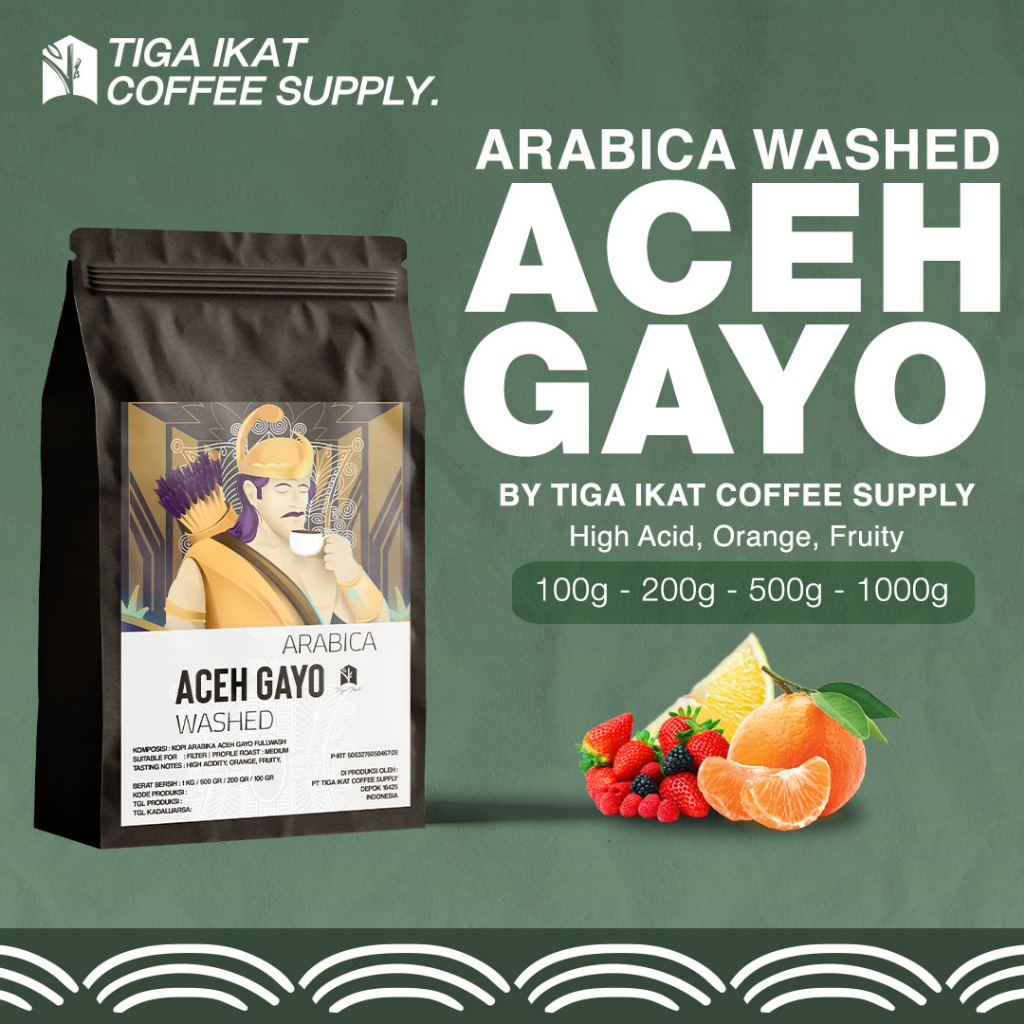 

GAYO COFFEE SINGLE ORIGIN ARABICA / KOPI SINGLE ORIGIN ARIBIKA GAYO FULLWASH