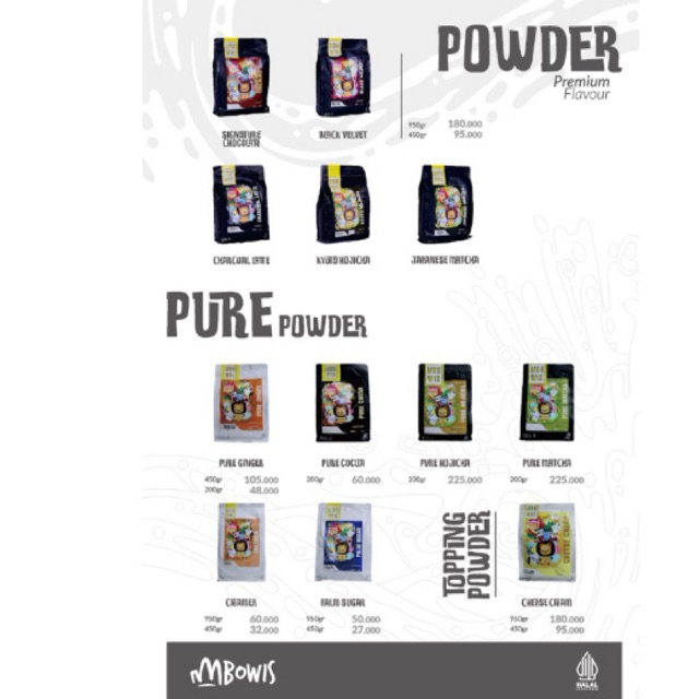 

pure powder mbowis chocolate