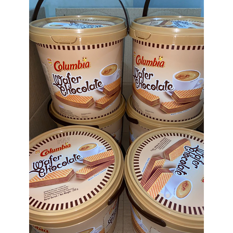 

COLUMBIA WAFER TIMBA CHOCOLATE 250GRAM 1 KARTON (6pcs)