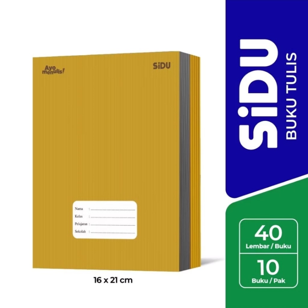 

Buku tulis SIDU Sinar Dunia 40 motif Kraft