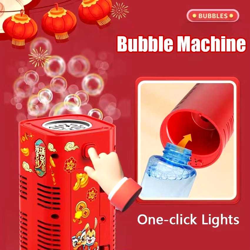 Mainan Gelembung Sabun Otomatis Bubble Air Maker Mesin Elektrik Speaker LED bubble machine otomatis