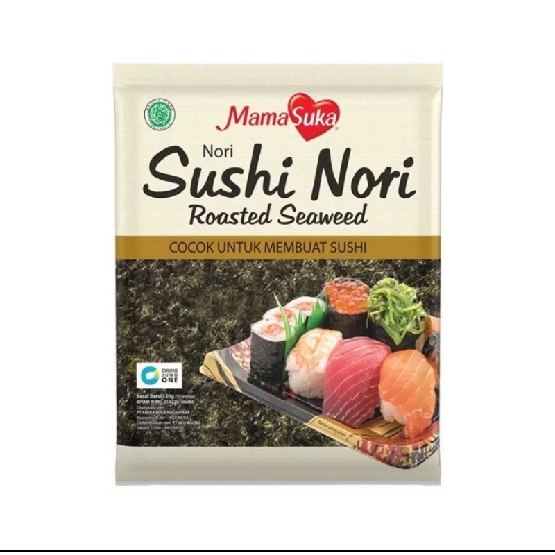 

SUSHI NORI MAMASUKA isi 10 lembar