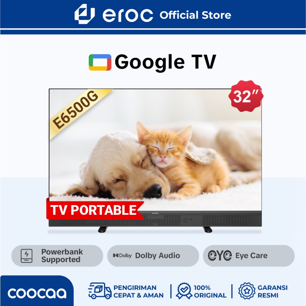 [Google Portable TV]  COOCAA 32 inch - Google TV -  Find My Remote (COOCAA 32E6500G)