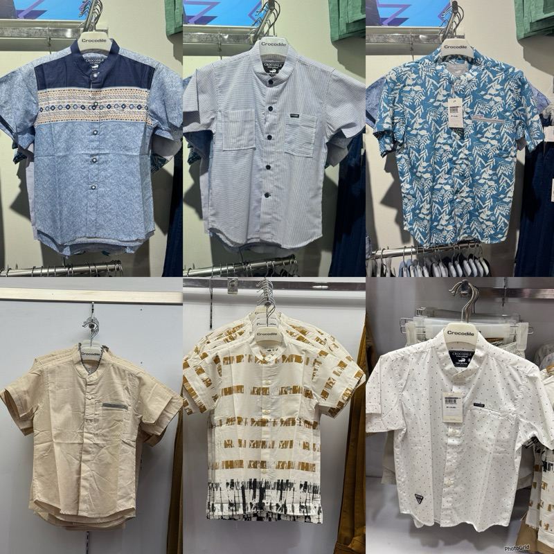 CROCODILE - NEW Kemeja Koko Anak Laki-Laki (4-16 Tahun)