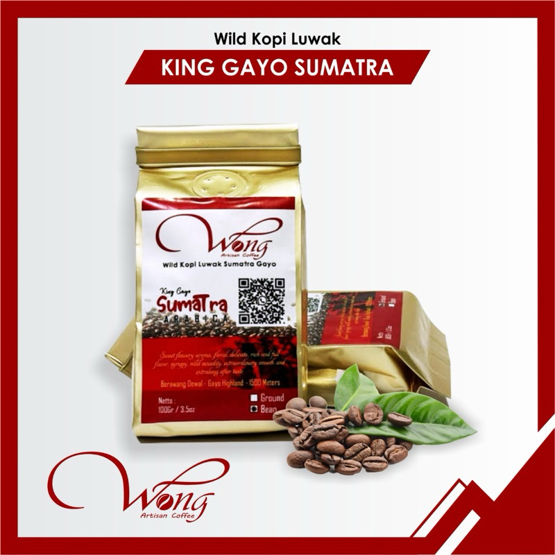 

Wild Kopi Luwak Pure 100% Original Arabica King Gayo