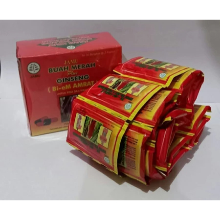 Kapsul Buah Merah Plus Ginseng ( BM+ ) Asam urat Kapsul 30 saset