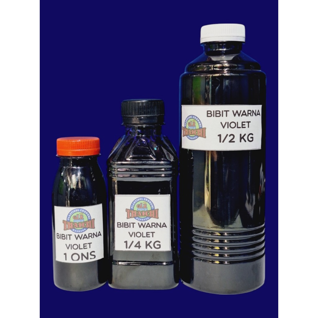 

Bibit Warna/ Pigment Warna/ Pewarna Tinta/ Cat Sablon Waterbase/ Rubber/ GL Warna Violet Flourescent/ Violet Flo/ Ungu Flo/ Flo Violet
