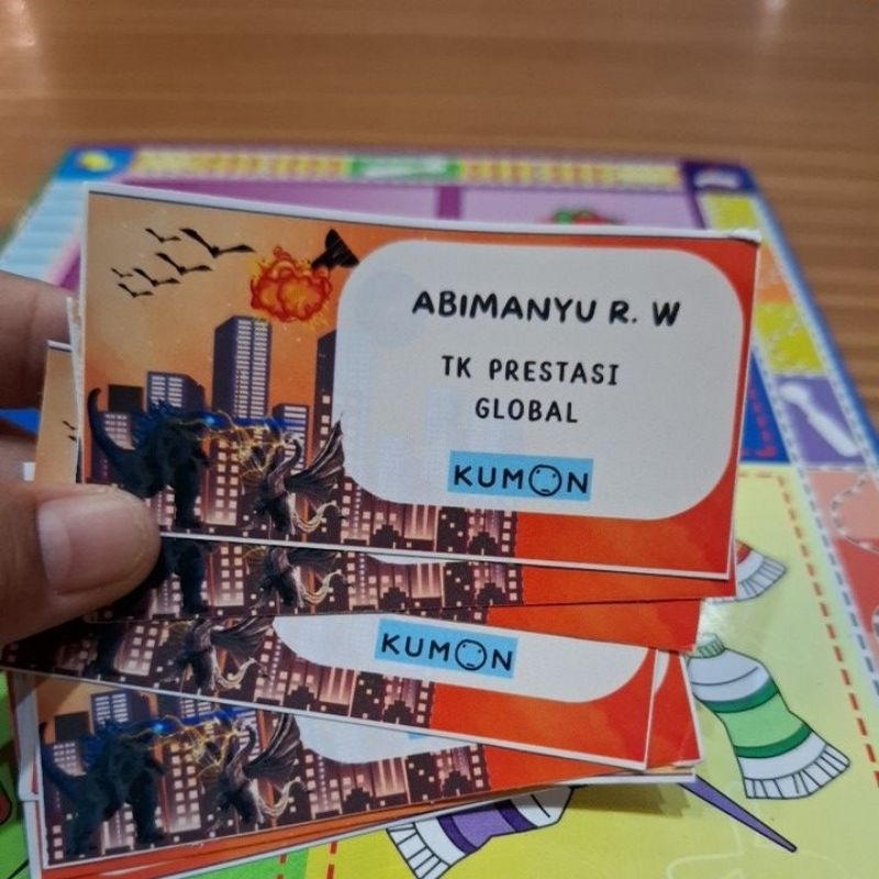 

stiker nama buku tulis