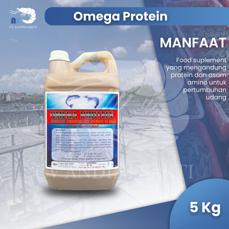 Omega Protein Udang dan Ikan 5Kg