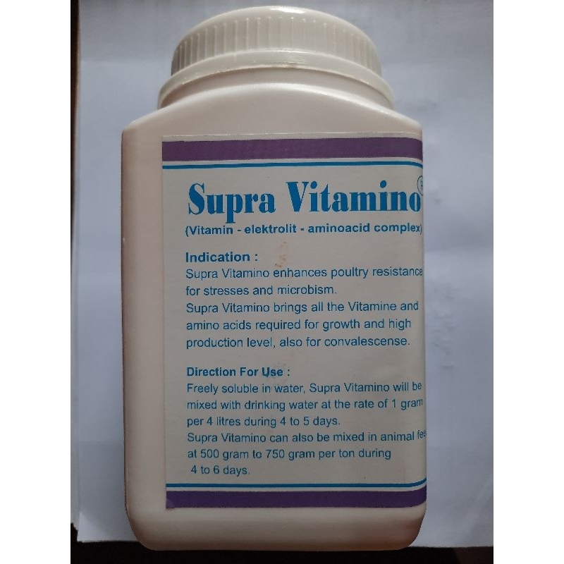 Supravitamino vitamin asam amino untuk ayam sapi kambing domba