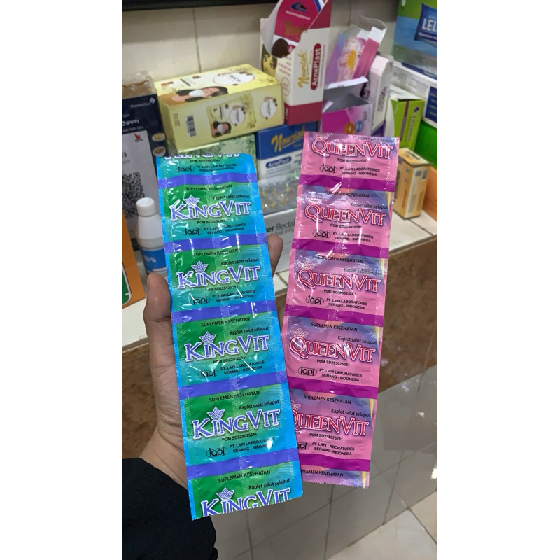 KingVit QueenVit Strip 6 Kaplet - Vitamin Penyubur Kandungan
