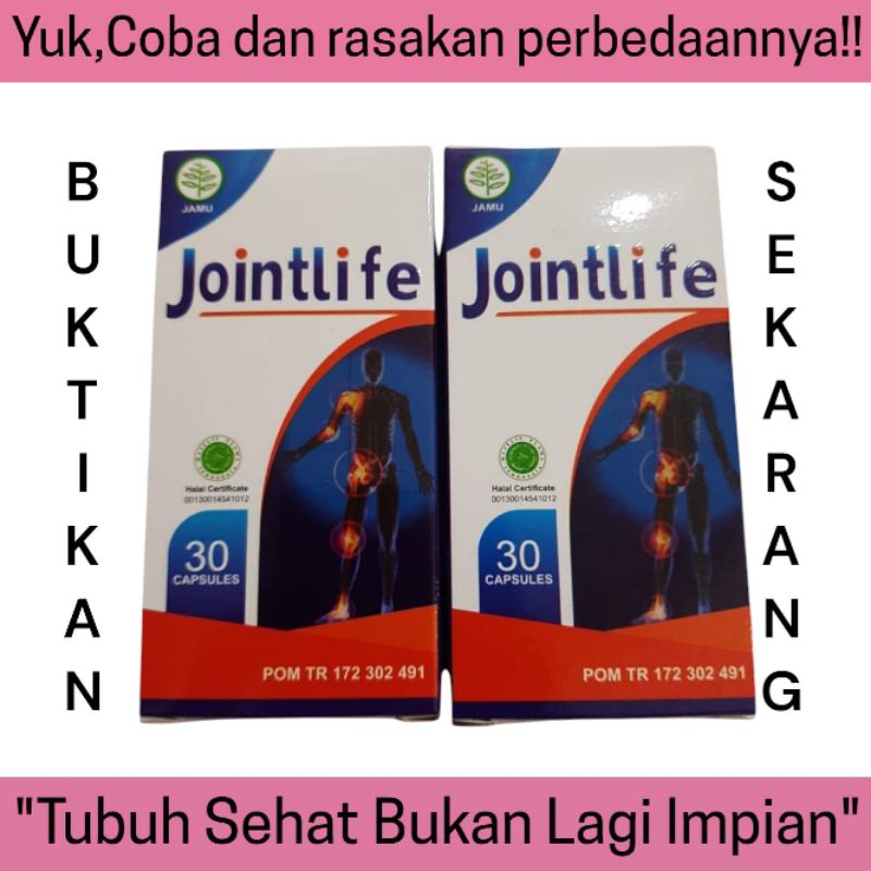 Jointlife Suplemen Herbal Kesehatan Sendi - Obat Nyeri Sendi Alami, Meredakan Peradangan & Menjaga M