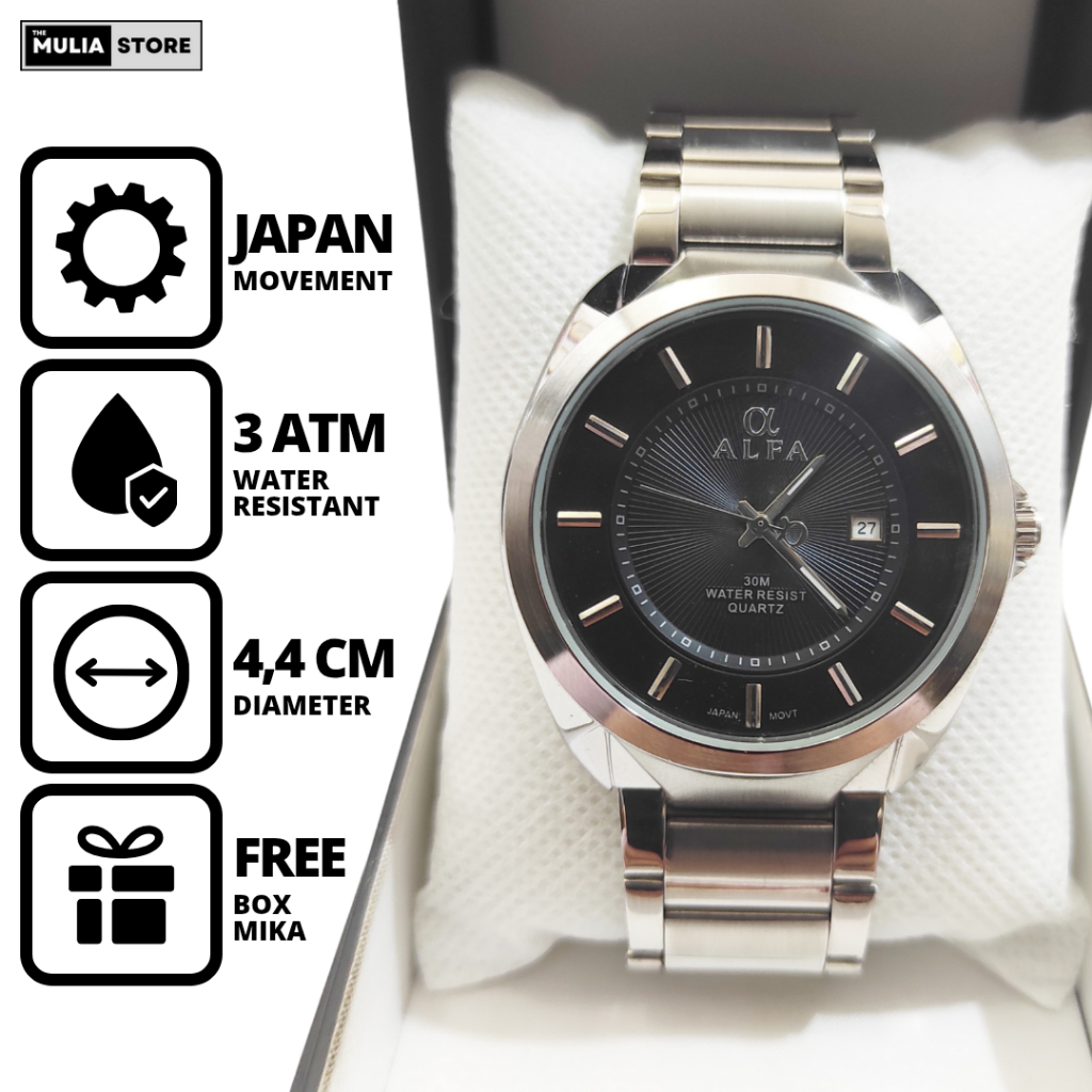 ALFA Jam Tangan Pria Alfa 88067 M Tanggal Analog