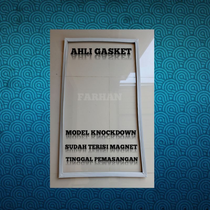 KARET GASKET PINTU KULKAS TOSHIBA COSTUM KNOCKDOWN