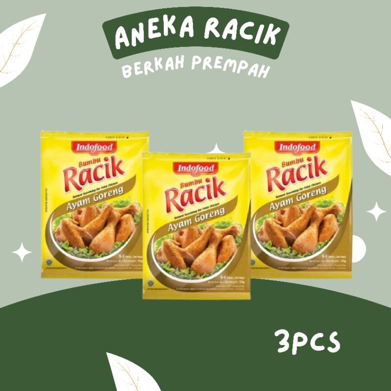 

Indofood bumbu racik Ayam goreng - 3pcs