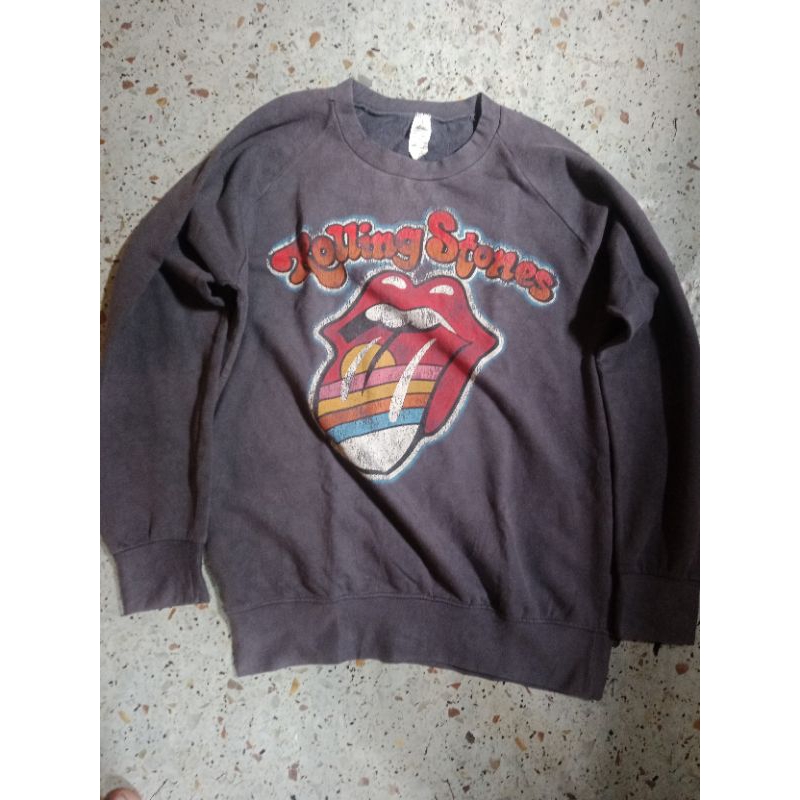 sweater crawneck rolling stones