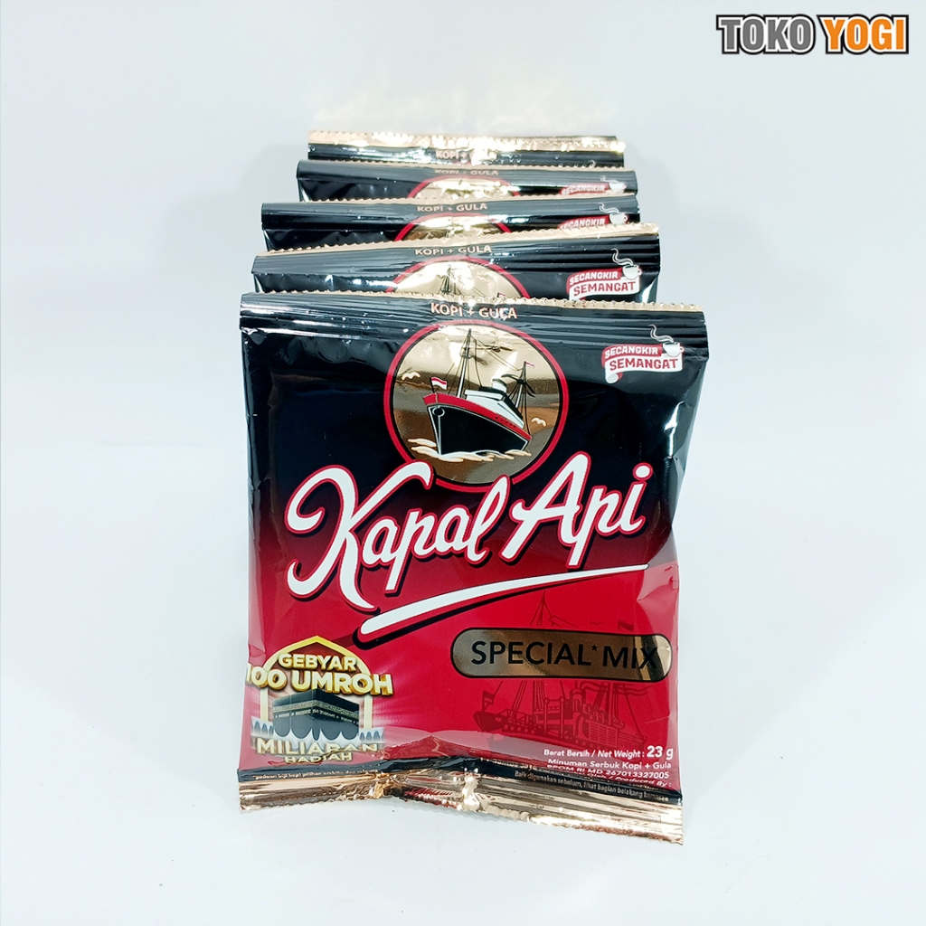 

KAPAL API SPECIAL MIX 23g || KOPI BUBUK + GULA || RENCENG (10pcs)