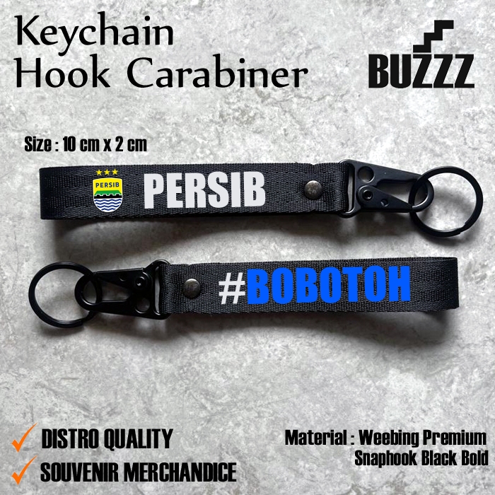GANTUNGAN KUNCI PERSIB - KEYCHAIN PERSIB BANDUNG - CARABINER PERSIB - GANTUNGAN KUNCI KLUB BOLA BOBO