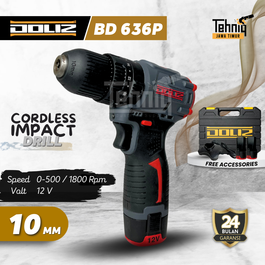 CORDLESS BRUSHLESS IMPACT DRILL DOLIZ BD636P