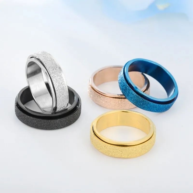 CINCIN PASIR TITANIUM / CINCIN MOTIF PASIR / CINCIN TITANIUM / CINCIN COWOK CEWEK / CINCIN PASANGAN 