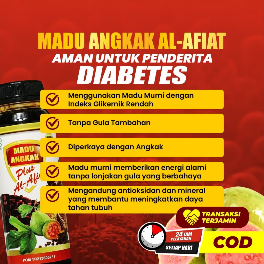 

Madu Angkak Al Afiat 250 Ml Membantu Memelihara Kesehatan