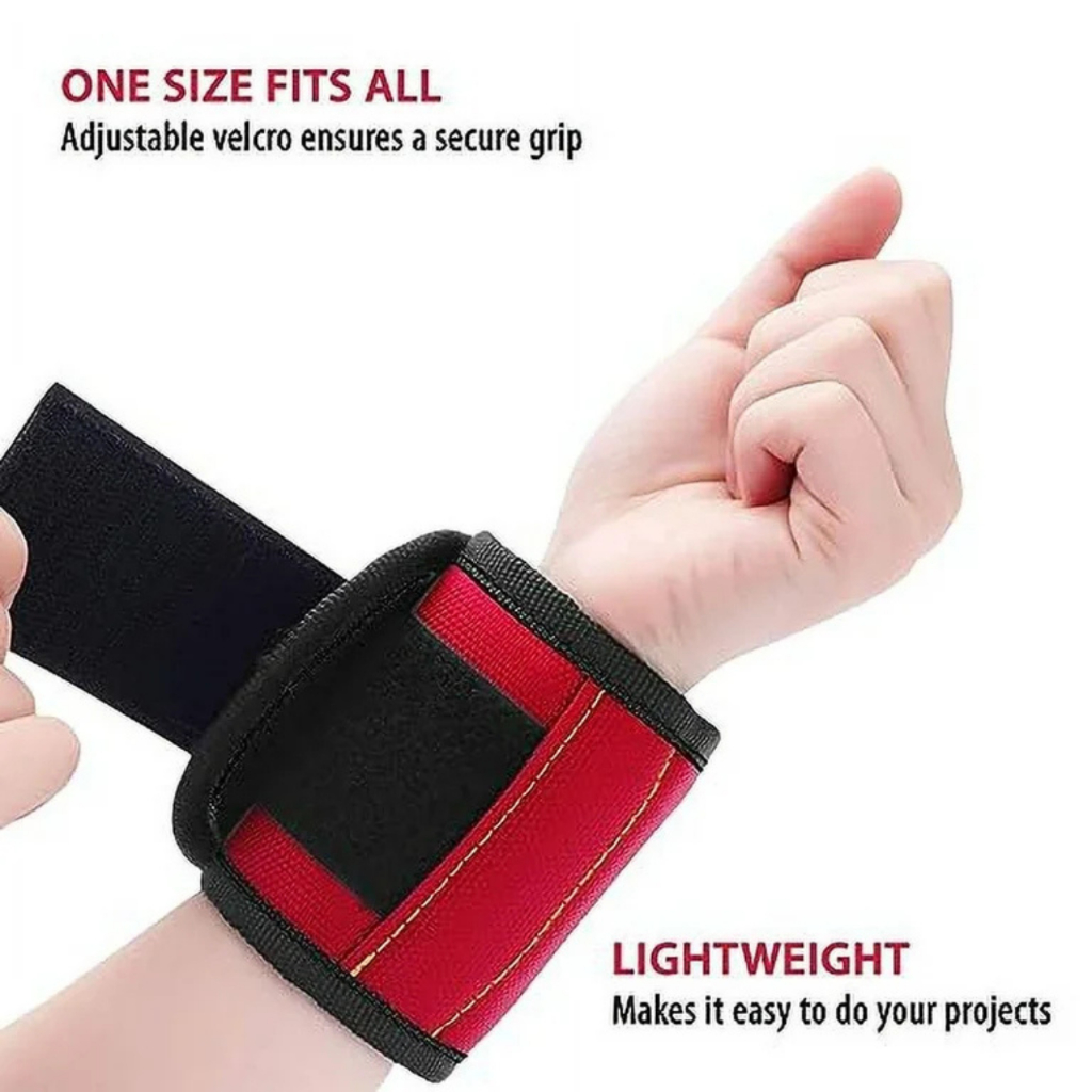Gelang sabuk Magnet alat tukang kontraktor kontruksi Magnetic Wristband