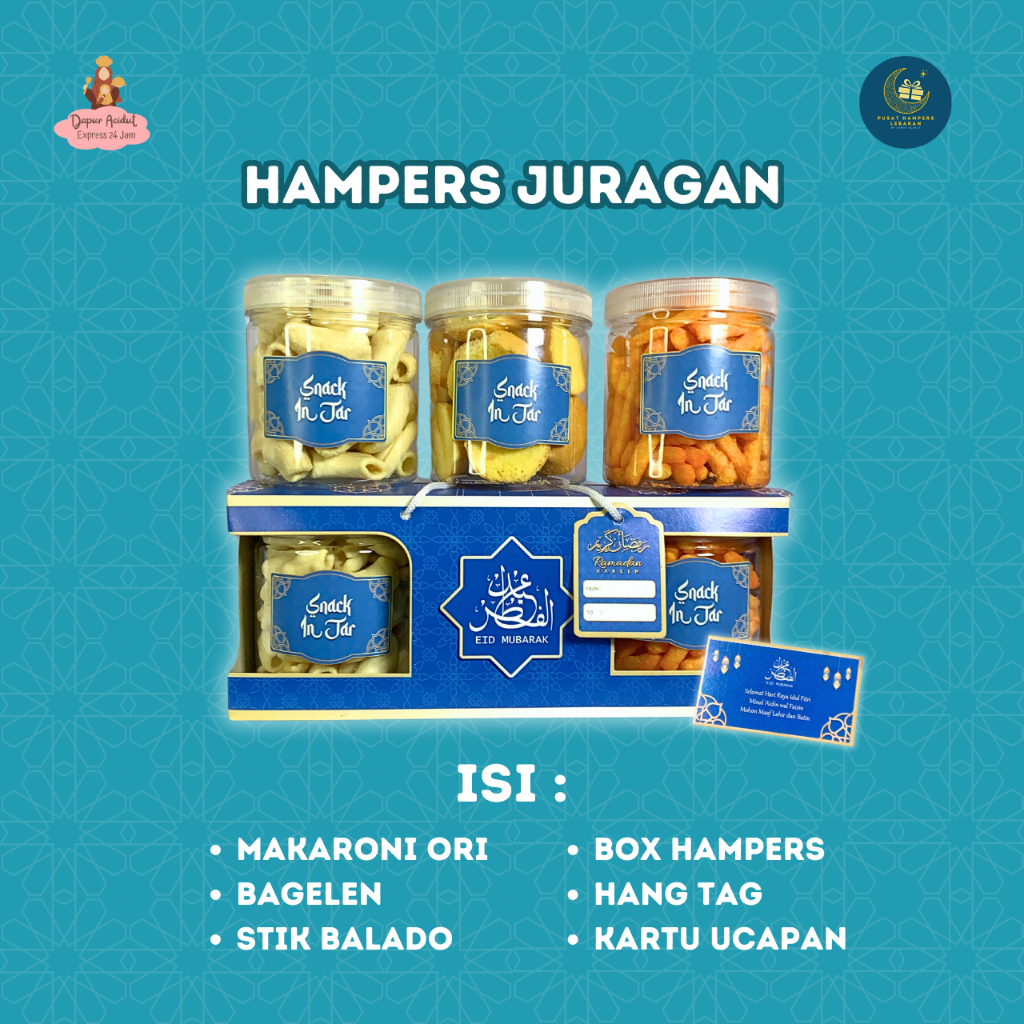 

[PAKET JURAGAN] Hampers Snack Lebaran Isi 3 Toples 600ml - Parcel Hamper Hadiah Lebaran Idul Fitri Ramadhan Hanya 35000 35rb-an 35rb 2025